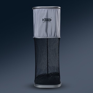 空鉤悟道新款野釣硅膠軟魚護防掛鋁合金網兜速干魚具漁護方形魚戶