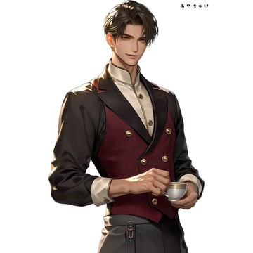 【9 月新作】07-148-0207 人物貼紙 幻想復古浪漫茶館