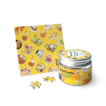 美食天堂迷你拼圖杯墊