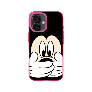 iPhone 16 Clear 粉漾桃 - 迪士尼-米奇 Mickey - 米奇摀嘴