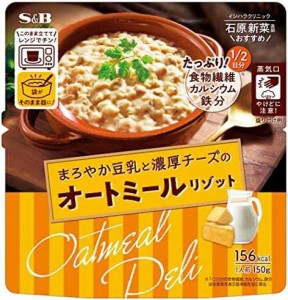 エスビー食品 オートミール DELI まろやか豆乳と濃厚チーズのオートミールリゾット 150g×6個