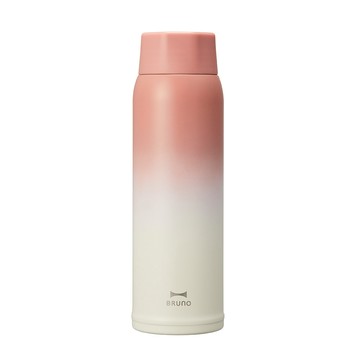 BRUNO 輕量化漸層保溫瓶 480ml｜夕陽紅