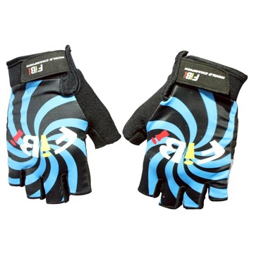 OMAX 風火輪萊卡半指手套  藍色  1套  L