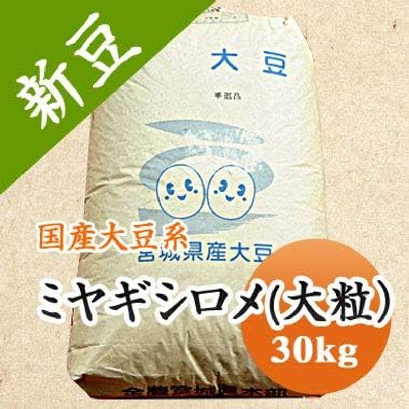 国産 大豆 令和４年産 宮城県産 ミヤギシロメ 大粒 30kg