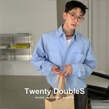 【20ss_select】CLEANFIT雙口袋長袖襯衫 休閒襯衫 短寬襯衫 長袖襯衫 西裝襯衫 男生襯衫 素面襯衫