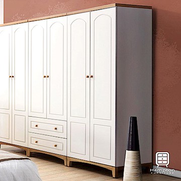 【Hampton 漢汀堡】克洛伊系列2.7尺雙吊衣櫃-81x60x200cm