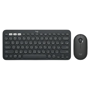 logitech 羅技 Pebble 2 Combo 無線藍牙鍵盤滑鼠組  YR0091 + MR0103  石墨灰  Mini (Compact/60%/75%)
