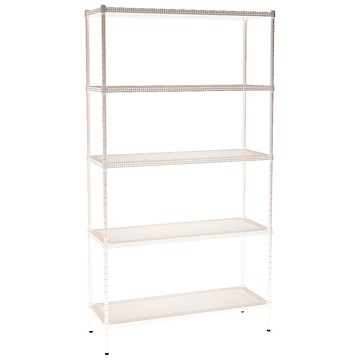 [客尊屋]粗管/沖孔/45x120x225hcm 白騎士沖孔 五層架白騎士