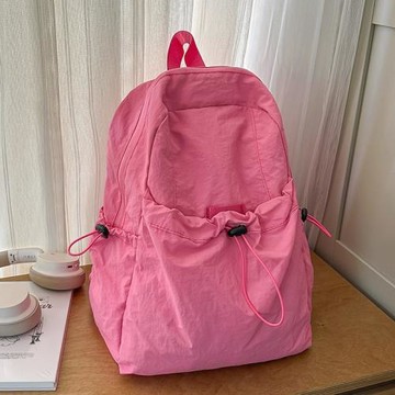 旅行雙肩包女輕便外出春季新款休閑旅游背包超輕小眾書包女大學生