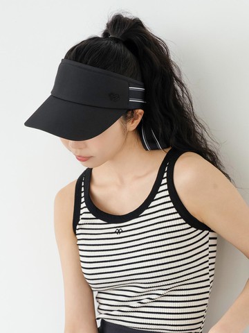 Essential Ribbon Sun Visor [BK]