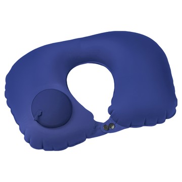 daho 便攜按壓式充氣旅行枕 80g  藍色 - 輕巧舒適，旅行辦公室午睡必備  35X25