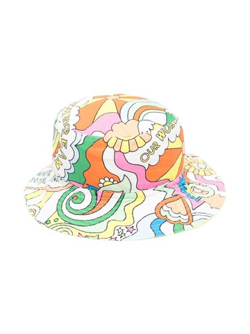 Stella McCartney Kids - graphic-print bucket hat - kids - Cotton/Cotton - S - Yellow