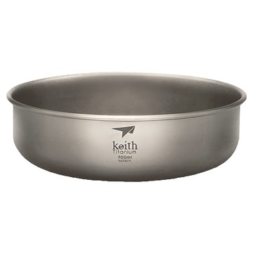 Keith Titanium 鎧斯 純鈦碗 Ti5336 Ø15 x 5cm 700ml  鈦色  1個