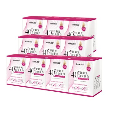 【EaBLISS益比喜】雙12限定 買9送1 好齡光白金蛋白大豆異黃酮plus 超值回饋組(10包/盒)