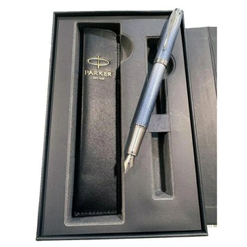 PARKER 派克 IM波紋鋼筆 真皮筆套禮盒【APP滿額下單10%點數(單一帳號最高5000點)】1/31止