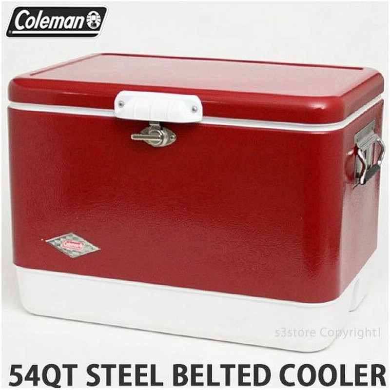 コールマン 54qt スチール ベルト クーラー クーラーボックス Coleman 54qt Steel Belted Cooler キャンプ カラー Rd Wht サイズ 約47l 通販 Lineポイント最大0 5 Get Lineショッピング