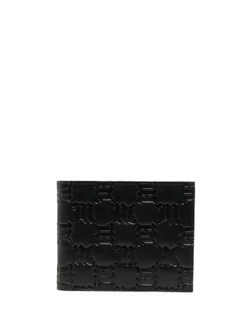 MISBHV - embossed monogram bi-fold wallet - men - Calf Leather - One Size - Black