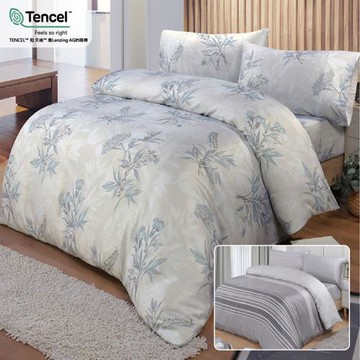 Victoria  100%純天絲頂級60S雙人加大四件式床包被單組-2款任選