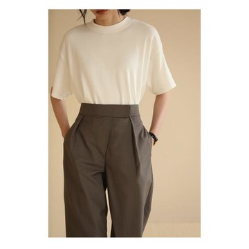 哈齒小姐春季新款氣質好親膚寬松闊版基礎內搭短袖白T恤女上衣