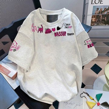 【復古寬鬆】短袖T恤 女裝 夏季 oversize 舒適 簡約 時尚 設計感 上衣