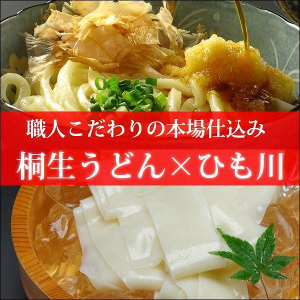 桐生うどん2袋＋幅広ひもかわうどん「帯麺」2袋 桐生名物詰合せ 濃縮めんつゆ4袋付 中里商店