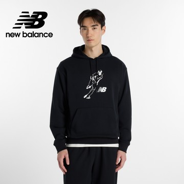 [New Balance]大谷翔平連帽長袖上衣_男性_黑色_MT6180FUBK