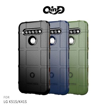 QinD LG K51S/K41S 戰術護盾保護套 鏡頭加高 保護套 手機殼