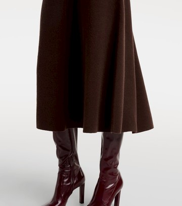 Jardin des Orangers Wool and cashmere midi skirt