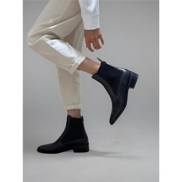 STELLA LUNA 秋冬新款氣質尖頭切爾西短靴女 瘦身套筒靴 SL321061