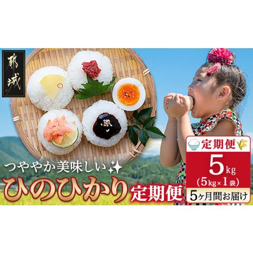 ふるさと納税 宮崎県 都城市 都城産ひのひかり5kg定期便 (5ヶ月) ひのひかり 都城産 都城産ひのひかり5kg×1袋 お米 おこめ 毎月5回お届け_TAA5-0401