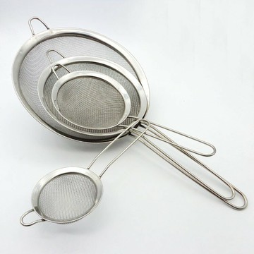 不銹鋼 手持 麵粉篩 手動 糖粉 網篩 過濾器 濾網 果汁 濾網 飾 粉 器 麵 粉 飾 篩 烘焙 工具