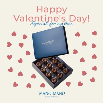 【獻給重要的你】MANO MANO 黑蘭姆可麗露禮盒｜12入