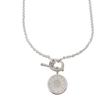 HERMES 愛馬仕 925純銀 Amulettes Ex-Libris 項鍊 【二手名牌BRAND OFF】