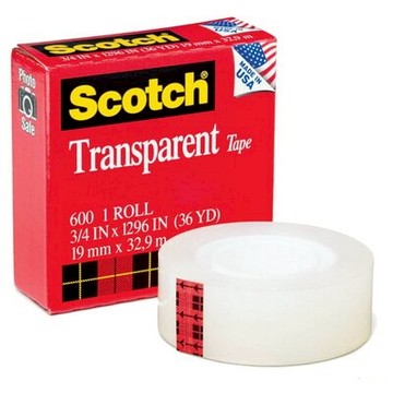 【文具通】3M Scotch 600 透明膠帶 3/4 in x 36 yd 標前請先詢問庫存 E1030217【APP滿額下單10%點數(單一帳號最高5000點)】1/31止