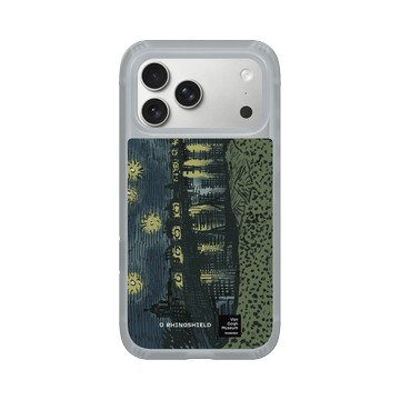 iPhone 17 Pro Max AirX 流變灰 - Van Gogh Museum - RHINOSHIELD 二創 - 隆河上的星夜