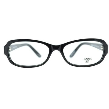 【ANNA SUI】安娜蘇 金屬雕花文字光學眼鏡(黑) AS542-001