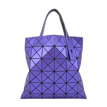 ISSEY MIYAKE 三宅一生 PP系列 透光亮面6x6肩背包-金屬紫