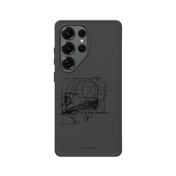 Galaxy S25 Ultra SolidSuit 黑 - 迪士尼-星際大戰 Star Wars - 黑武士-線稿風格