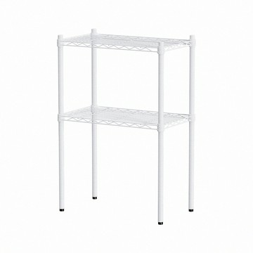 【dayneeds】輕型 60x35x90公分 二層烤漆波浪架 兩色可選白色