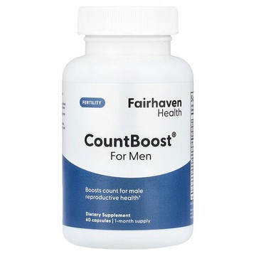 Fairhaven Health, CountBoost 男性精子健康補充劑，60 粒膠囊