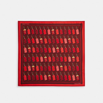 馬車圖案 HANGTAG 印花絲巾