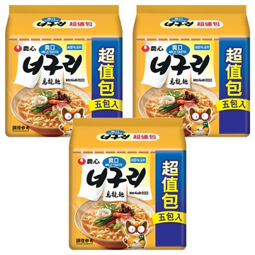 NONGSHIM 農心 爽口海鮮味烏龍麵  600g  3袋