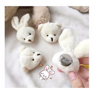 肩飾小動物衣服日系領針胸針情侶款創意掛件固定公仔包包胸花軟妹1入