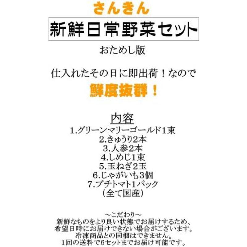 さんきん 新鮮日常野菜セット おためし版