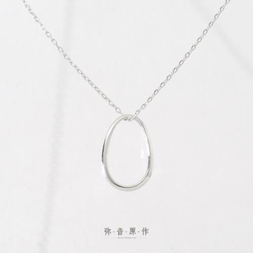 彌音原作 《空》項鏈鎖骨鏈925純銀吊墜項鏈氣質