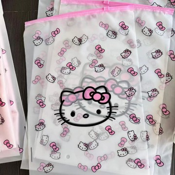 ✨臺灣出貨✨可愛旅行 HolleKitty 凱蒂貓 收納袋 衣服 內衣 褲子 鞋子 密封袋 行李箱 整理 防塵 分裝袋