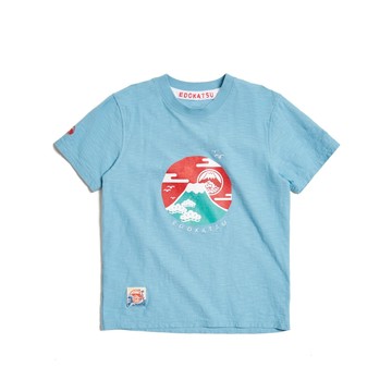 江戶勝｜童裝｜落日富士山短袖T恤