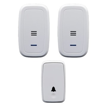 LongPing 一對二自發電無線門鈴 NS350A，無線設計，100米遠距，45首音樂  1個