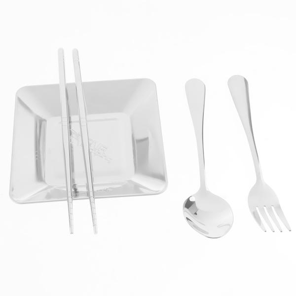 カトラリーセット アウトドア    フォーク  箸   皿    4人用  食器セット