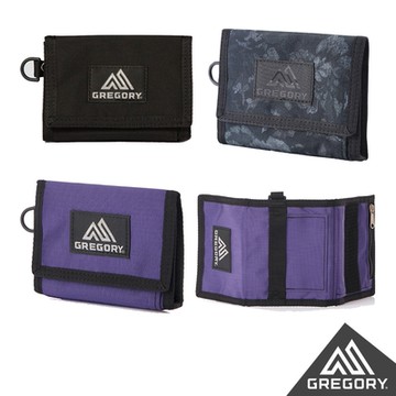 Gregory 官方旗艦 TRIFOLD WALLET 零錢包 黑 紫外光 闇黑印花